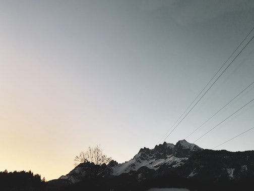 Sunrise in St. Johann in Tirol, Austria