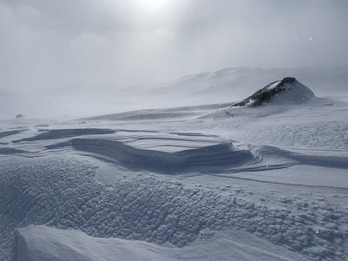Snowdrift in Finse, Norway